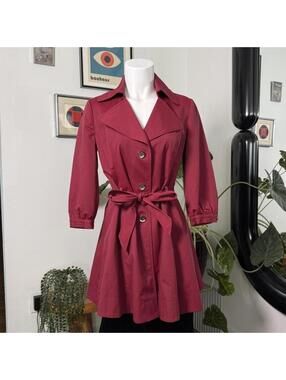 Bebe Women's Burgundy Coat